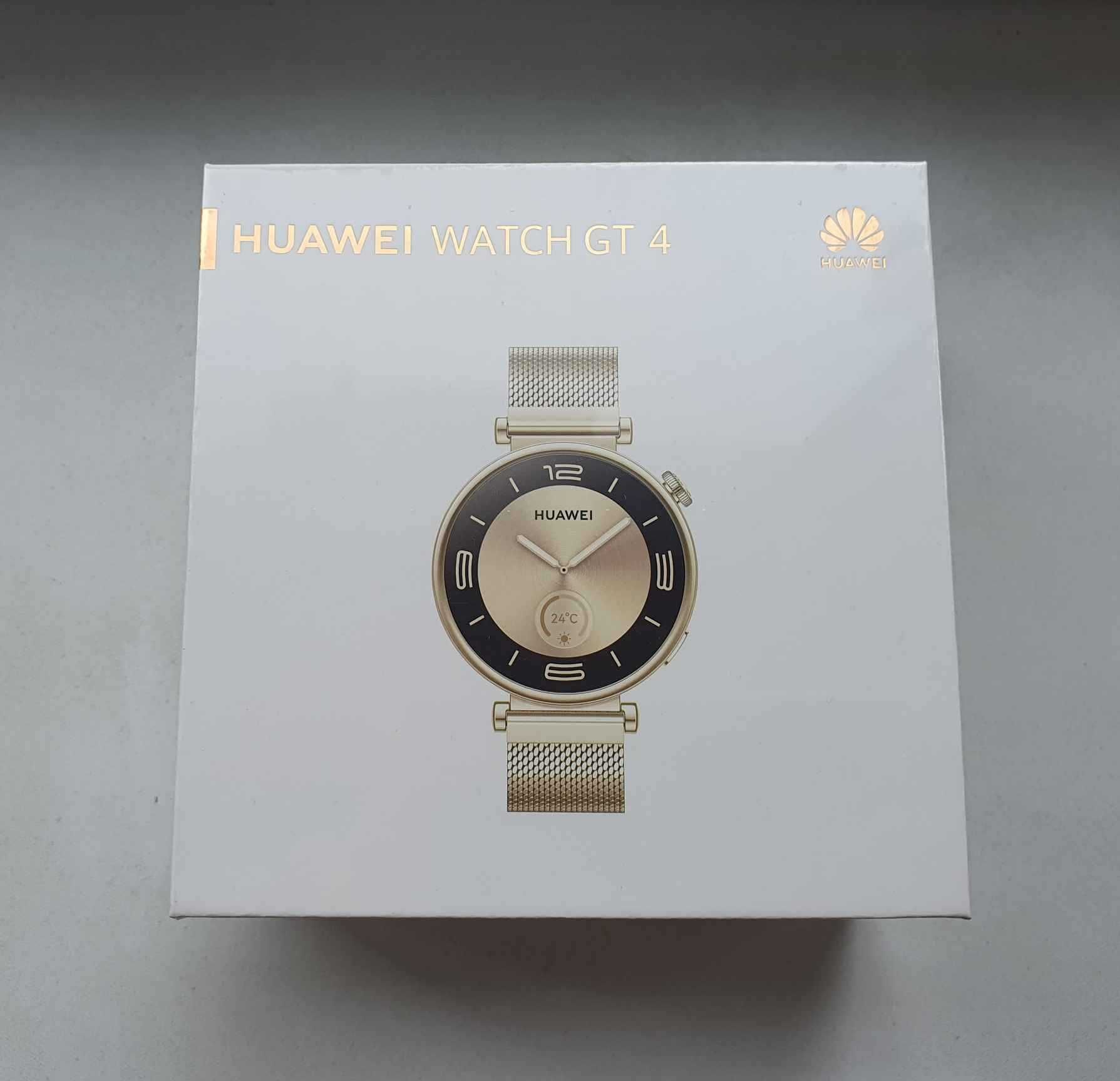 HUAWEI Watch GT 4 Dama Smartwatch White Leather Strap sigilat garantie