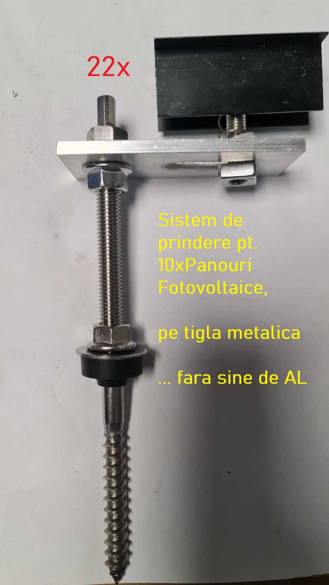 Sistem K2 acoperis tigla tabla pt. 10x panou solar fotovoltaic