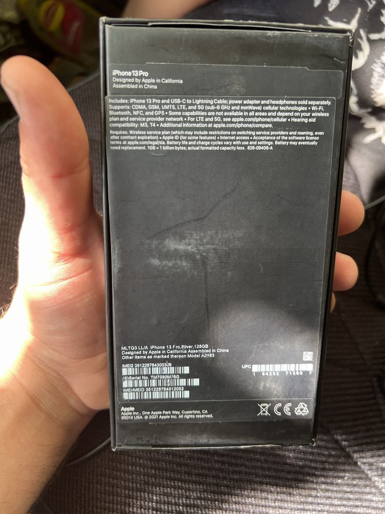 Ayfon 13 pro 128 gb xolati allo darajada yomkosti 100%