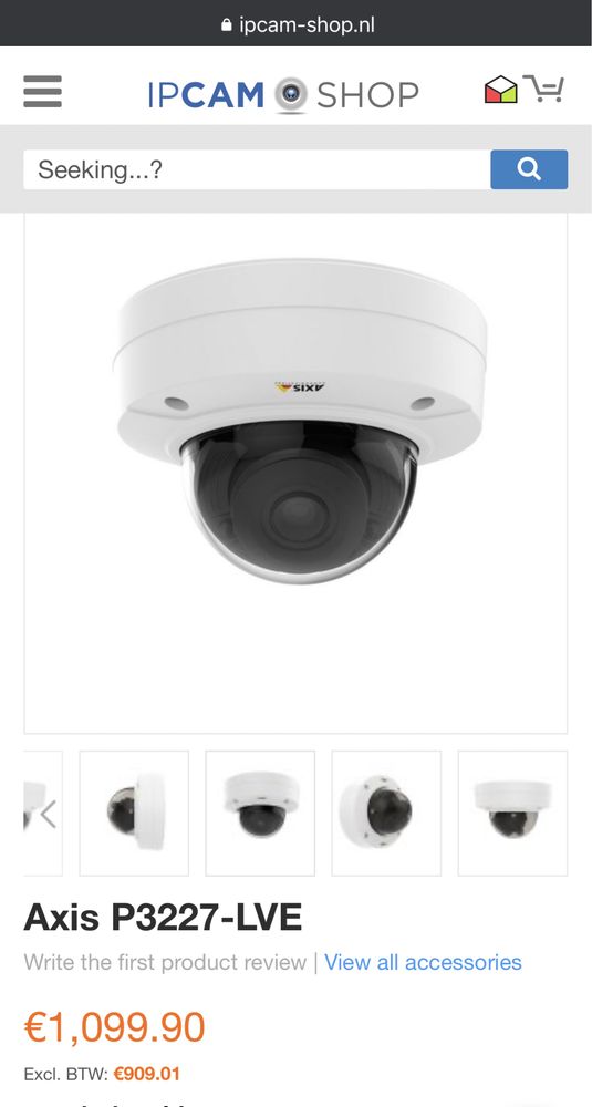 CCTV ip Axis P3227-lve/lv rezoluție 4K camera de supraveghere