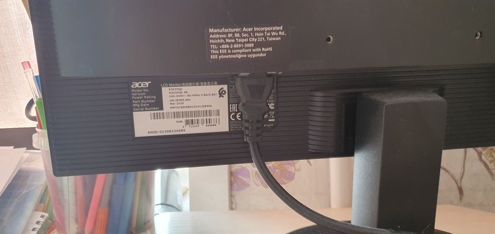 Продам монитор ACER К202НQL .Пользовались мало ,в отличном состоянии.