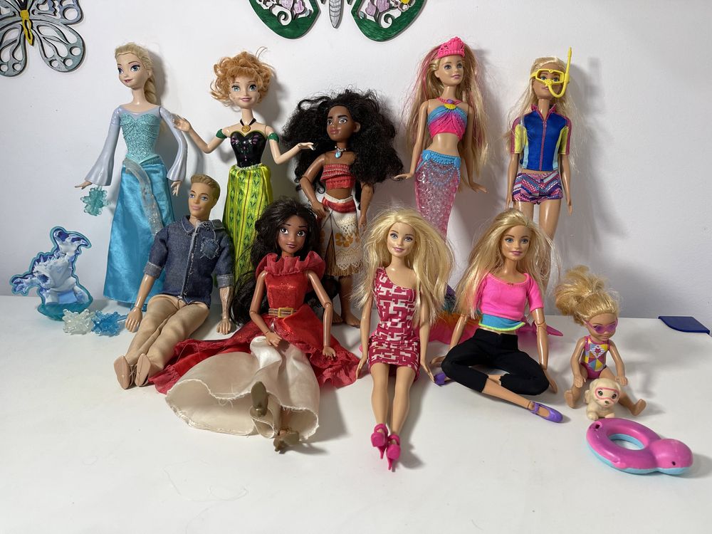 Papusi originale Disney - Anna, Elsa, Barbie, Fred