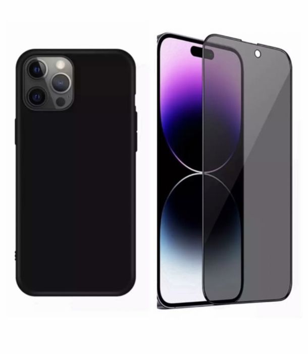 Husa Simp Clear + Folie Sticla HDR Iphone 14/15/16E/17/PRO/MAX/PLUS
