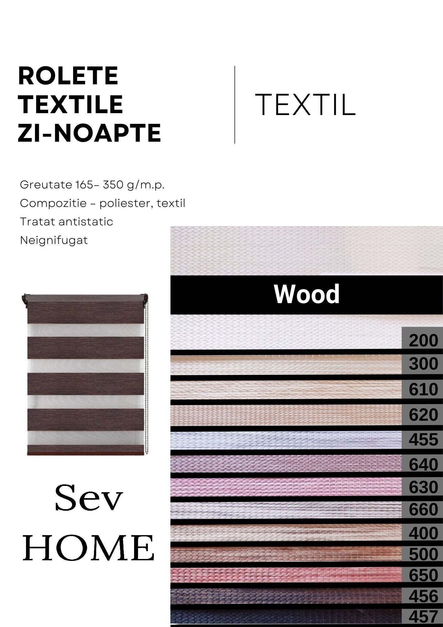 Rolete textile cu casetă și ghidaje București