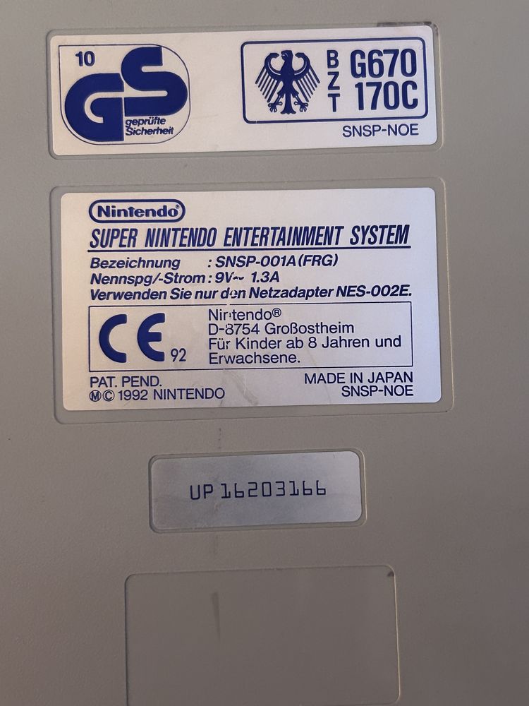 Super Nintendo System