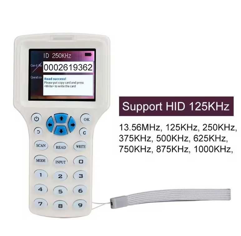 RFID дубликатор / машинка за карти и чипове - чете, копира и записва