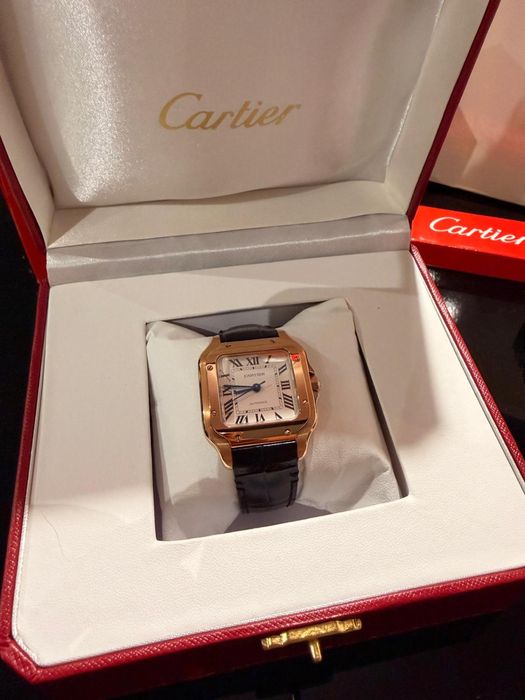 Ceas cartier santos medium gold