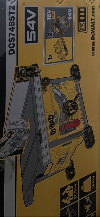 DeWALT DCS7485T2-QW XR. FLEXVOLT 54V. Circular de Banc. Original Nou !