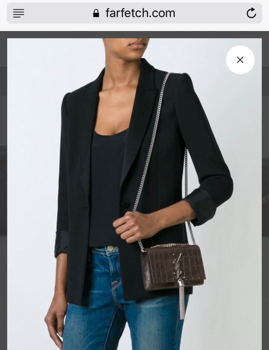 Чанта тип клъч с метална дръжка