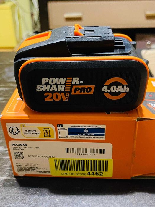 Baterie originală WORX WA3644 PowerShare Pro 20 V - 4,0 Ah