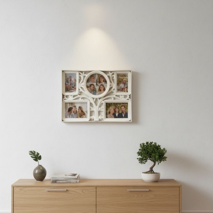 Рамка за снимки с часовник 2 в 1 - Дървото на живота