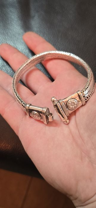 Brățară argint masivă