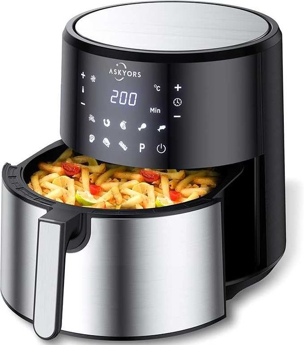 Фритюрник с горещ въздух Askyors 8L Airfryer AFT07501 втора употреба