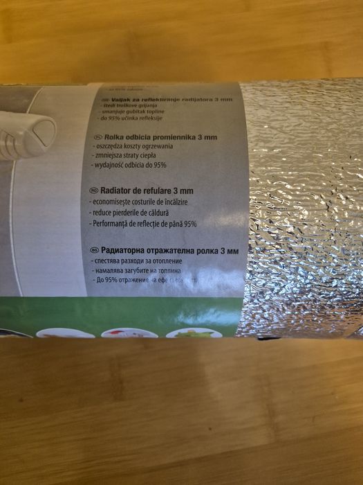 Folie reflectorizanta pentru radiator / calorifer