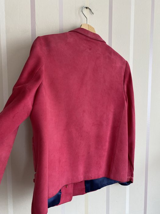 Велурено сако . Цвят фуксия. Размер S