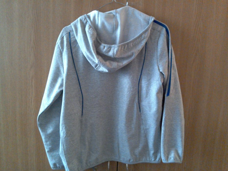 Trening (mărimea 14/40) pentru fete/băieţi, gri cu dungi albastre