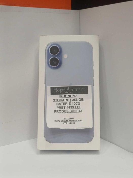 Hope Amanet P1/ Iphone 17 / 256 GB Mist Blue / SIGILAT!!
