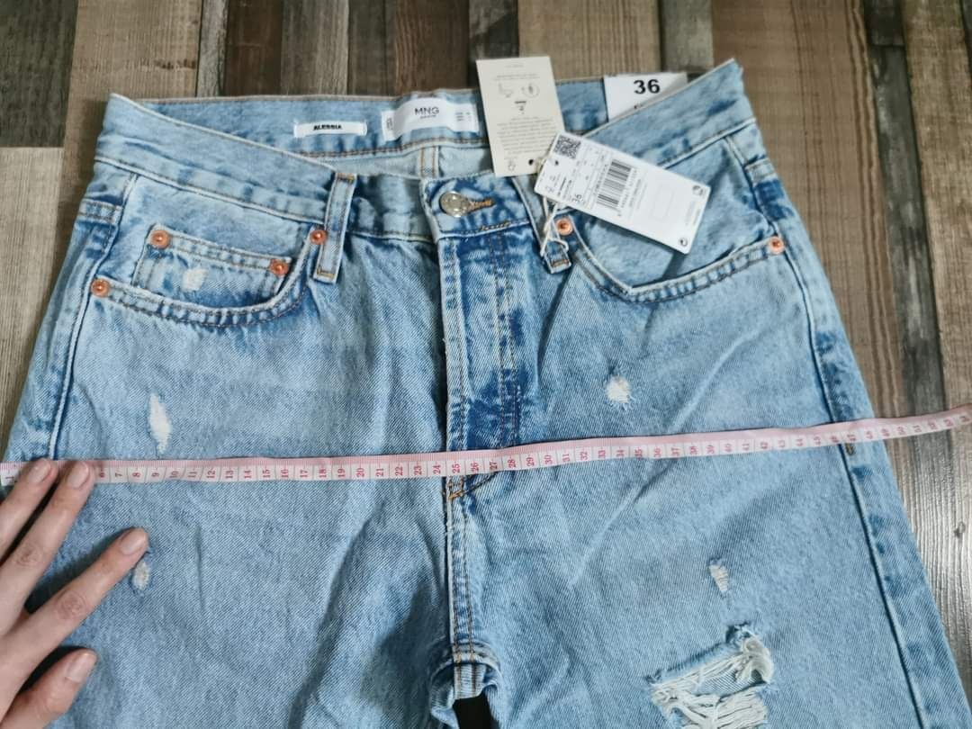 Blugi loose cu rupturi mas 36 (recomand mai mult