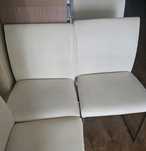 Scaune living - Piele eco, necesita reconditionare - 2 buc