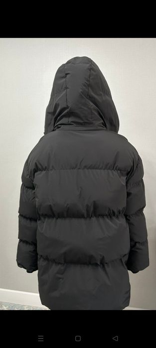 Куртка оверсайз зимняя черного цвета