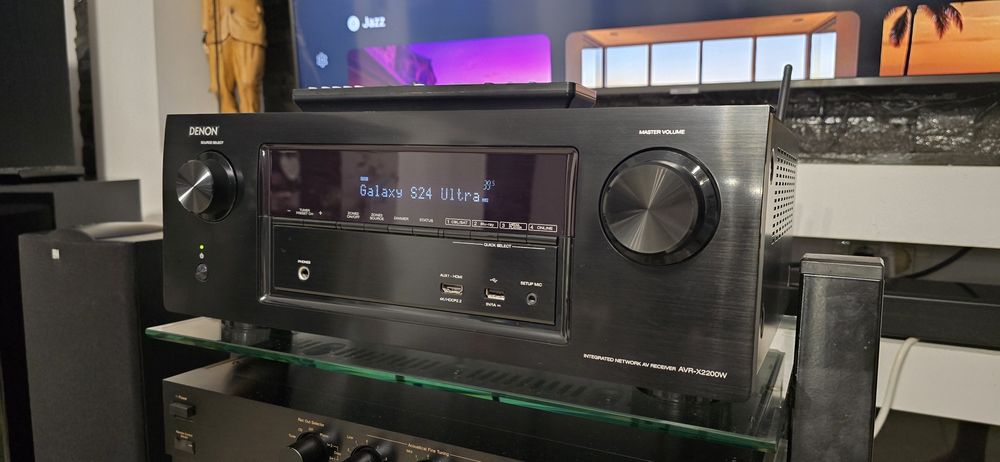Receiver 7.2 Denon AVR-X2200w Dolby Atmos Wifi Bluetooth Usb 4k arc