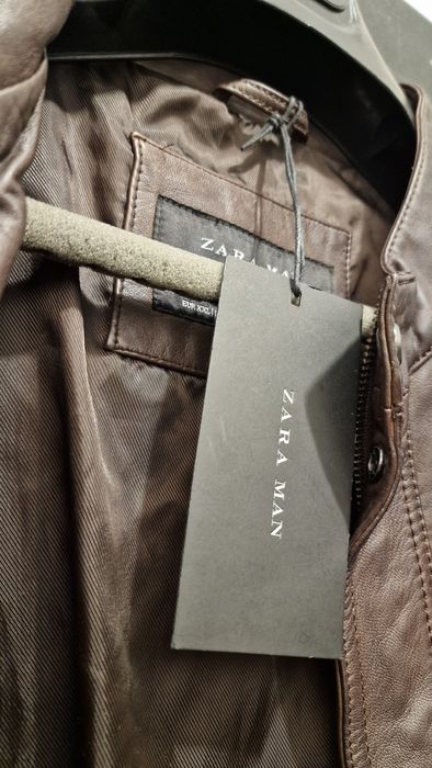 Кожено яке Zara leather jacket