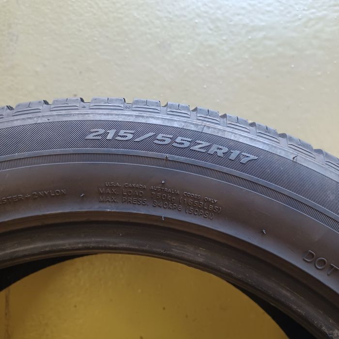 215 55 17 Hankook 2бр всесезонни  дот22