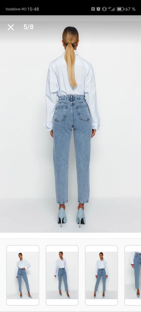 Jeans mărimea 38 noi cu eticheta Trendyol