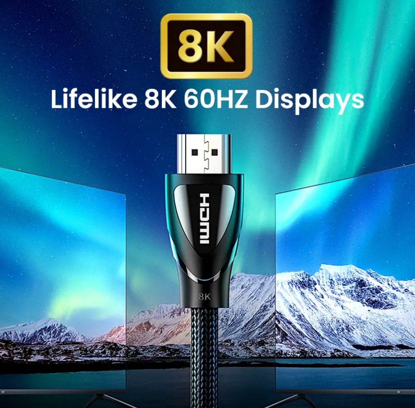 Ugreen HDMI Kabeli 2.1 8K/60Hz 2.0 4K/60Hz