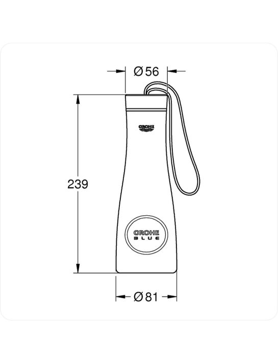 Termos Grohe Blue 450 ml auriu periat Cool Sunrise