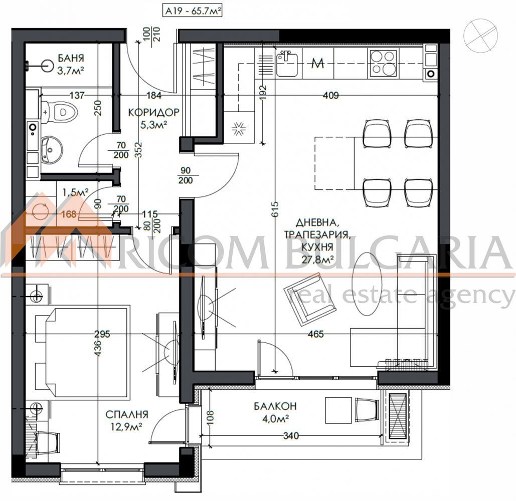 Продава се Двустаен апартамент в Варна, Виница - 78 кв.м за 1690 €/кв.м - Снимка #2
