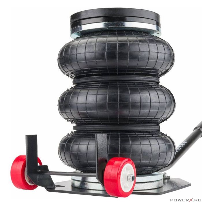 Cric pneumatic, capacitate 3.5 tone, perna aer 150 -400 mm 10 bari, cu