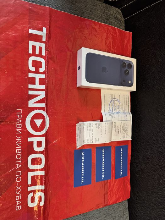 ЗАПЕЧАТАН 1TB iPhone 17 Pro Гаранция Technopolis 2027 Blue / Син