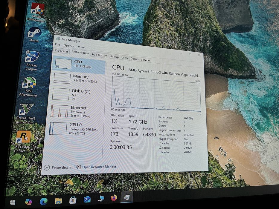 PC/Calculator gaming Ryzen 3 RX 570