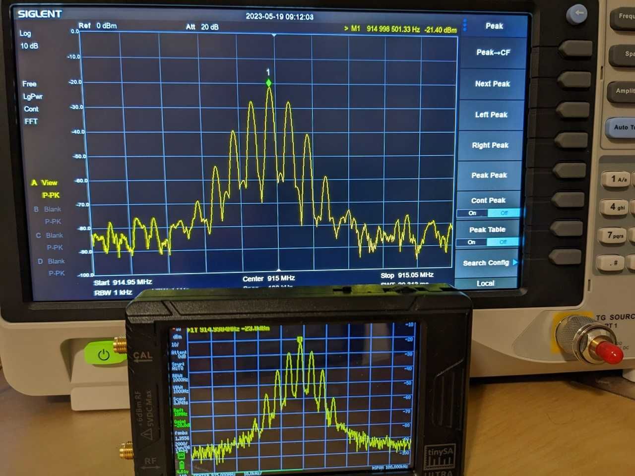 Analizor de spectru 100KHz-5.3GHz TinySA Ultra 4 inch