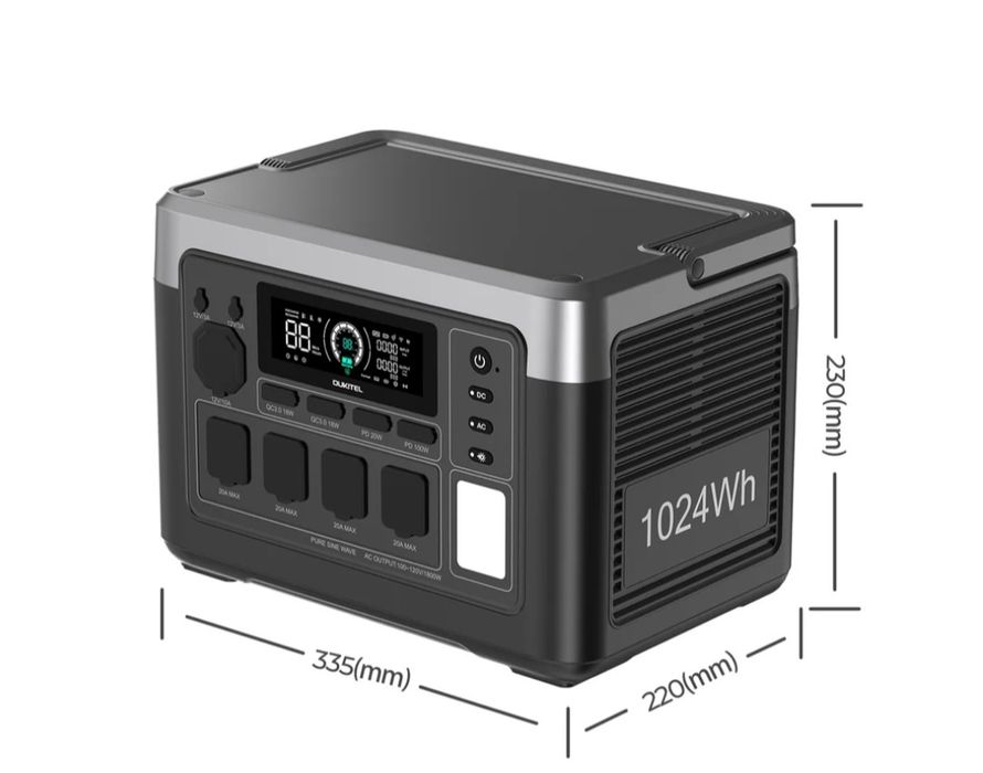 OUKITEL P1000 PLUS Portable Power Station 1800W/1024Wh