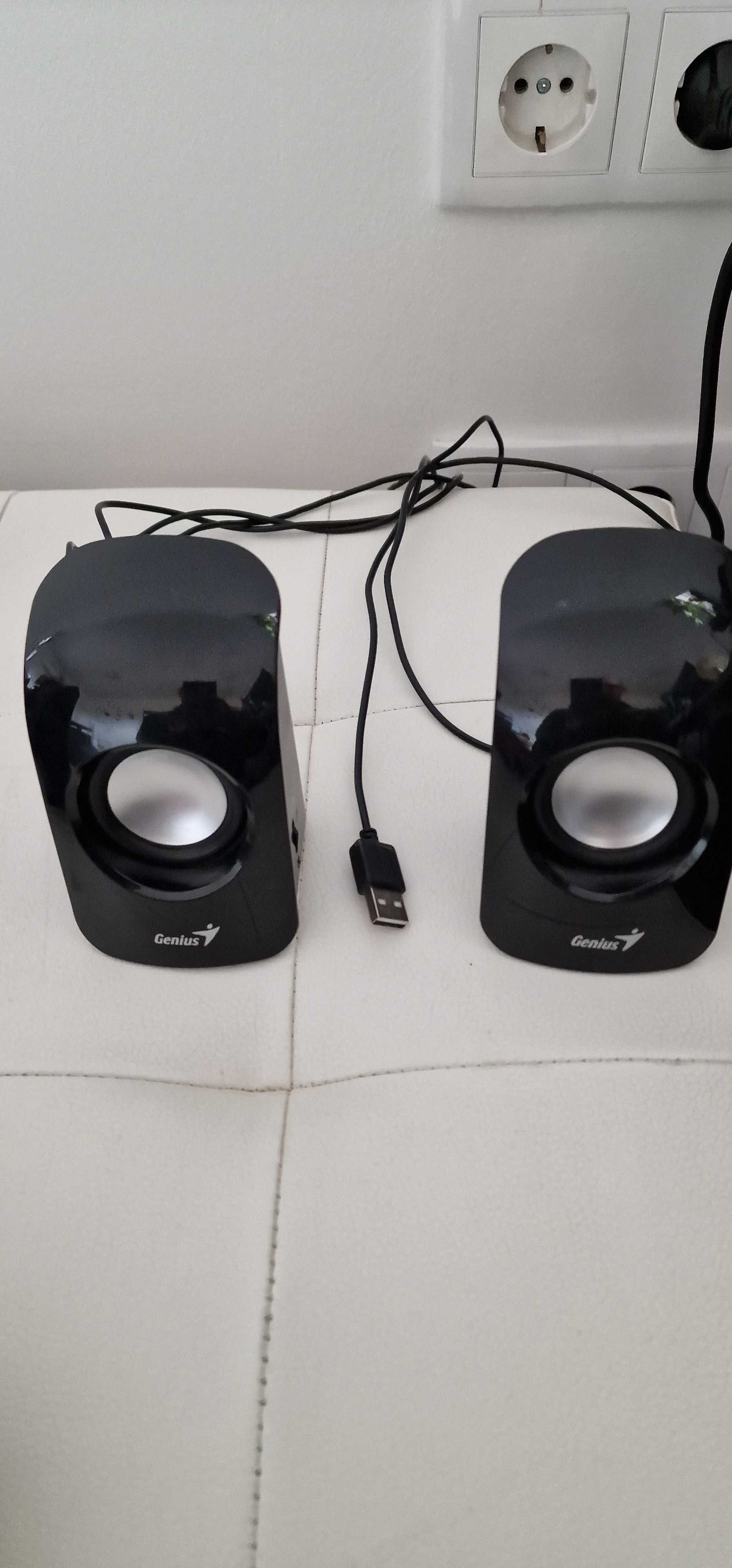 Тонколони Speakers Genius 2.0  SP-U115 2x0.75W, USB, Black
