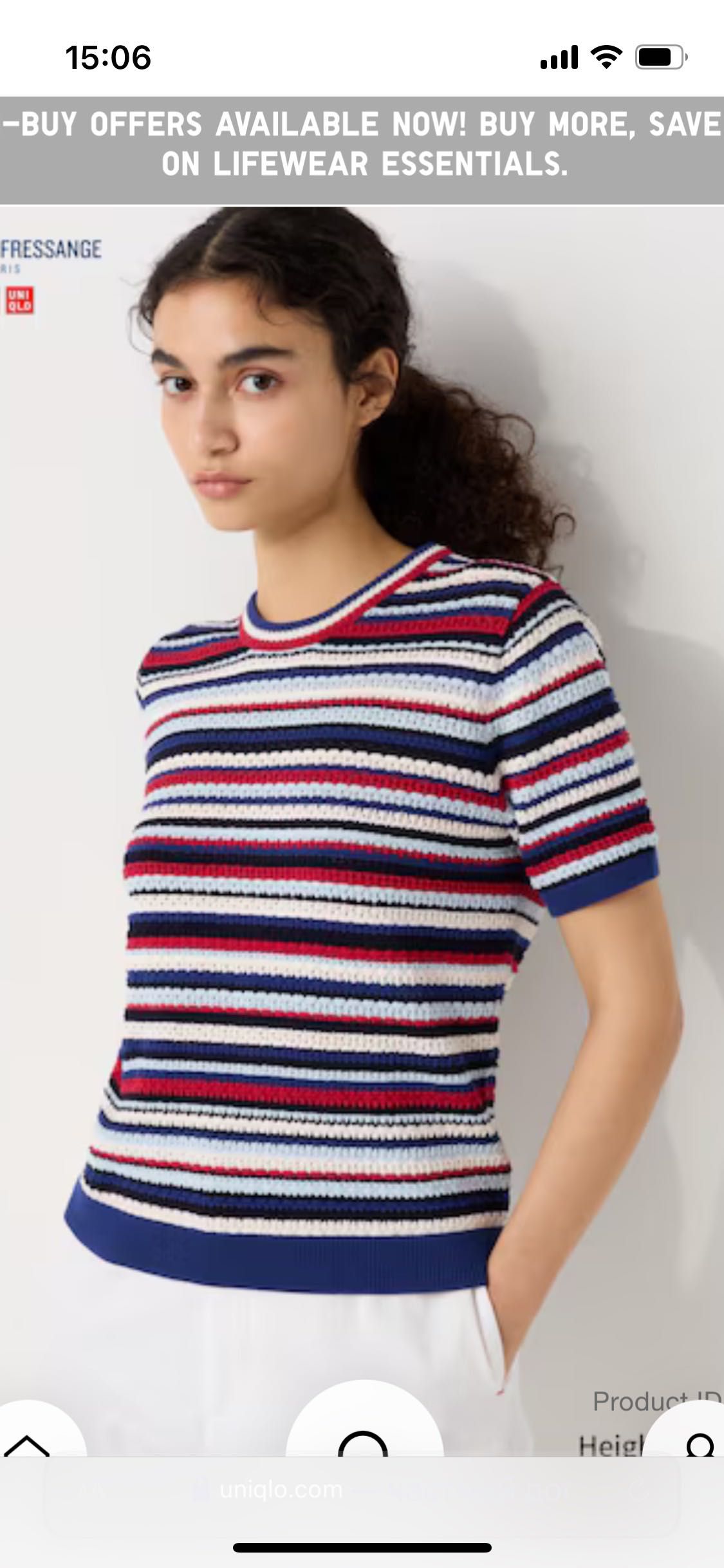 Uniqlo коллаборация INES DE LA FRESSANGE