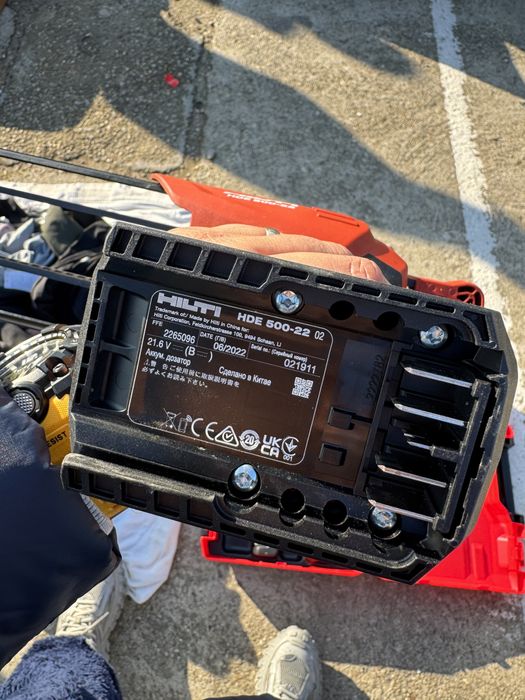 Pistol Hilti HDE 500-a22  ancora chimica ,nuron,ca nou ,cu baterie!