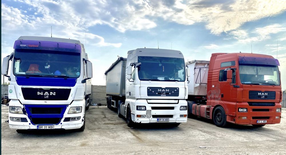 6 ansambluri cereale MAN +bena cereale/SCHIMB cu buldoexcavator