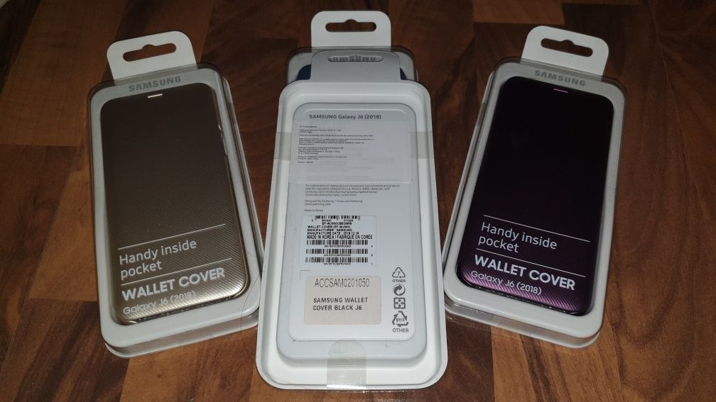Husa flip smart activa originala Samsung Wallet Cover J6 2018 J610