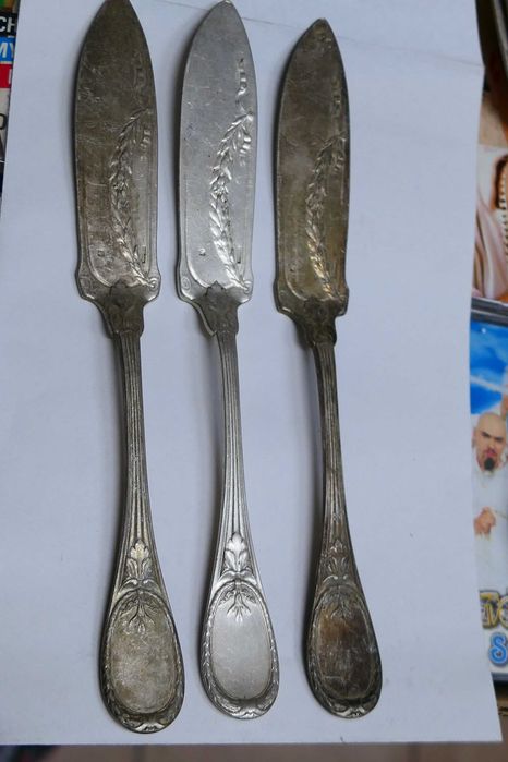 Set 3 Cutite Vintage CRISTOFLE Stanta veche Model decoratiuni