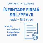 Înființare SRL/PFA - 100% ONLINE