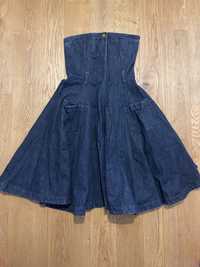 Rochie Alexander McQueen denim originala