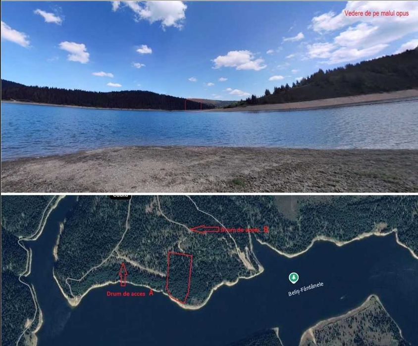 Vand Teren Balcesti/Belis cu deschidere la lacul Belis-Fantanele