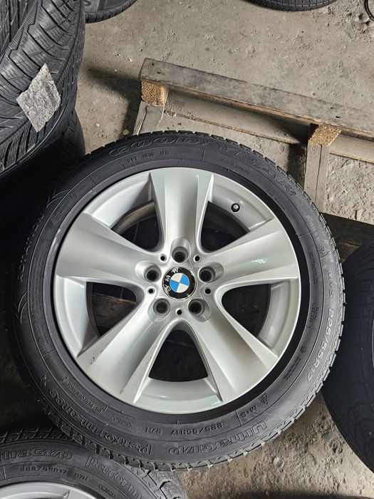 4 jante 5x120 Originale BMW F10/F11 cu anvelope iarna 225 55 17 Goodye
