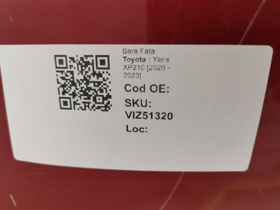 Предна броня Тойота Ярис / Toyota Yaris XP210 Оригинална, в добро съст