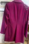 Sacou rochie elegantă fucsia cu aplicații – mărimea XS-S