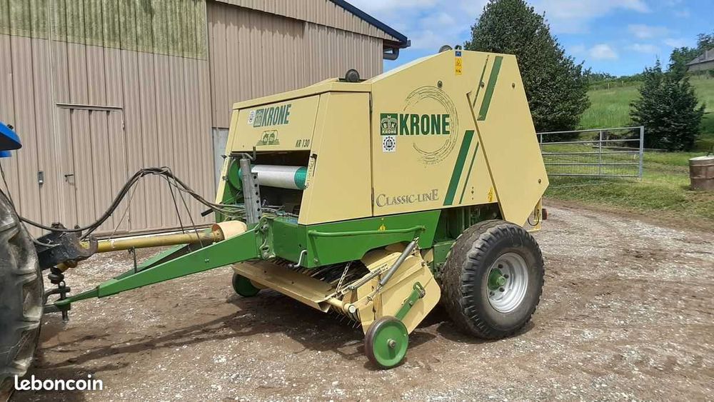 Presa balotiera Krone KR 125 apa plasa tocator 130 pickup 2m an 2015