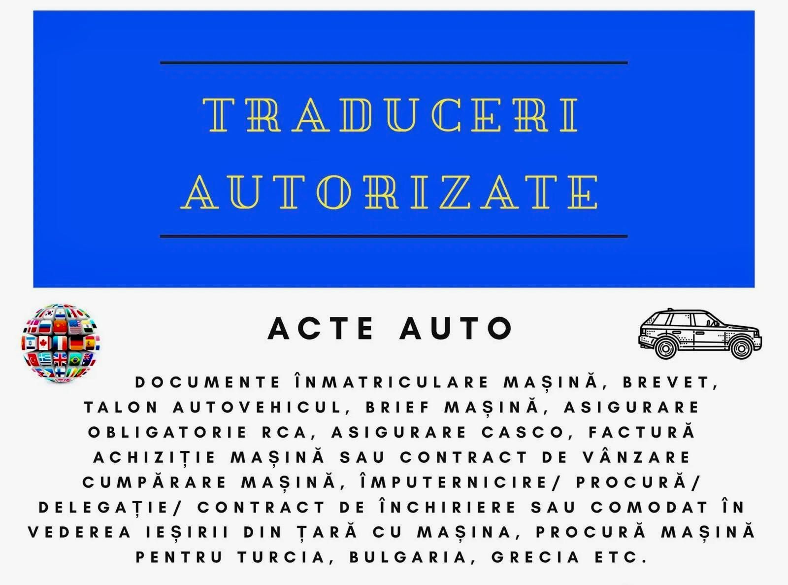 Acte Auto Non-Stop / Asigurari / Traduceri Autorizate